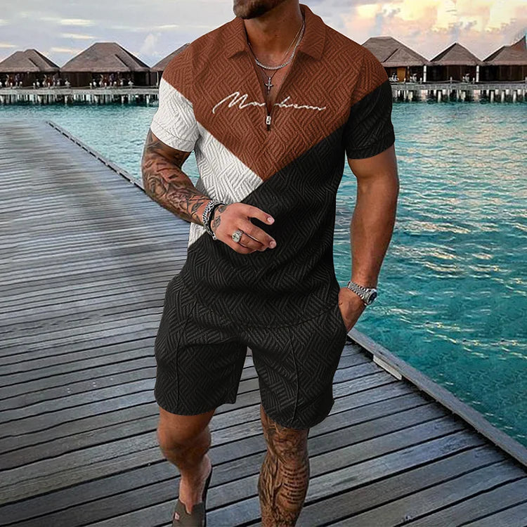 Vanguard Polo Shirt And Shorts Co-Ord - DUVAL