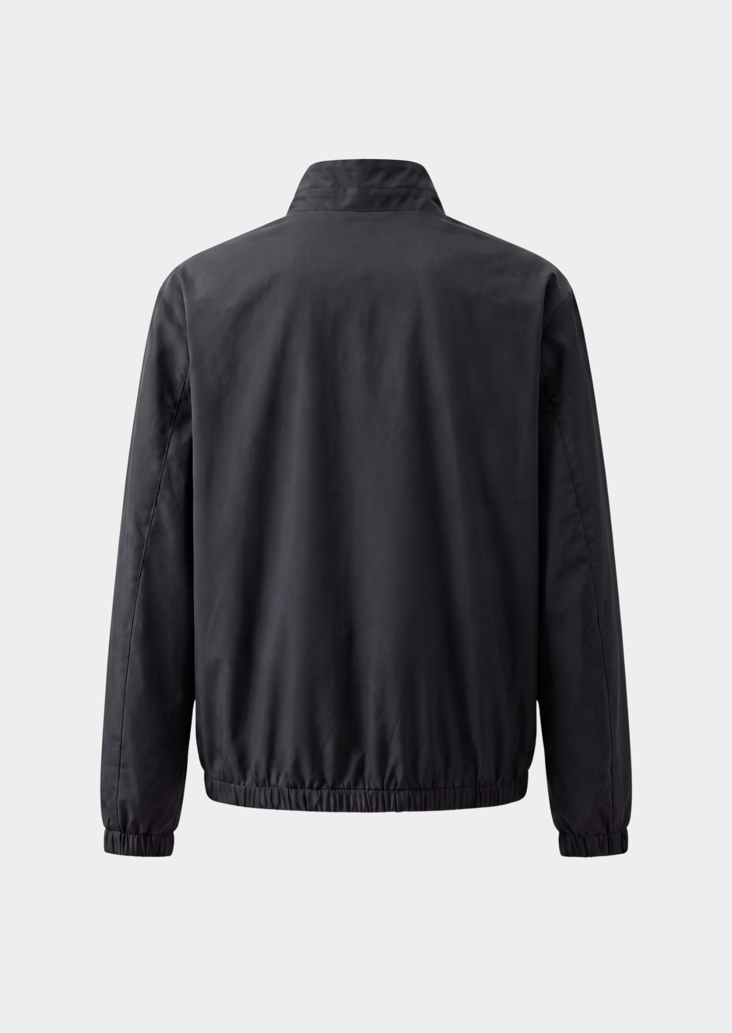 Black Technical Windbreaker Jacket