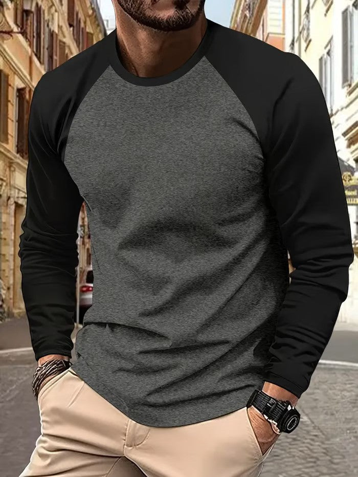 Business Striped Long Sleeve T-Shirt