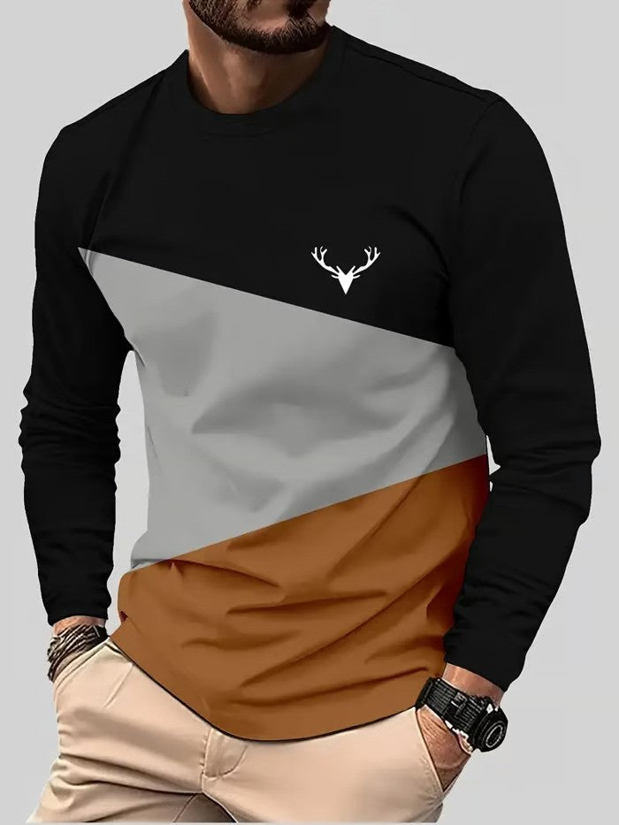 Business Striped Long Sleeve T-Shirt