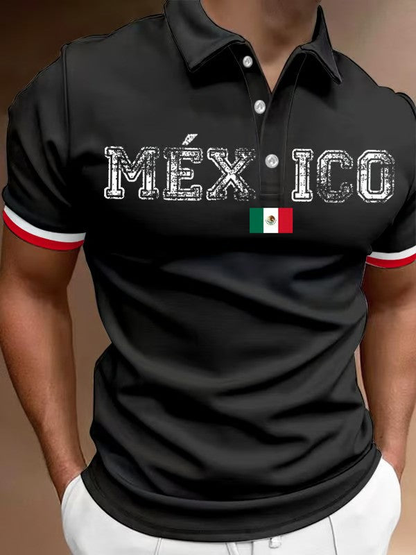 Mexican Independence Day Printed Polo Shirt