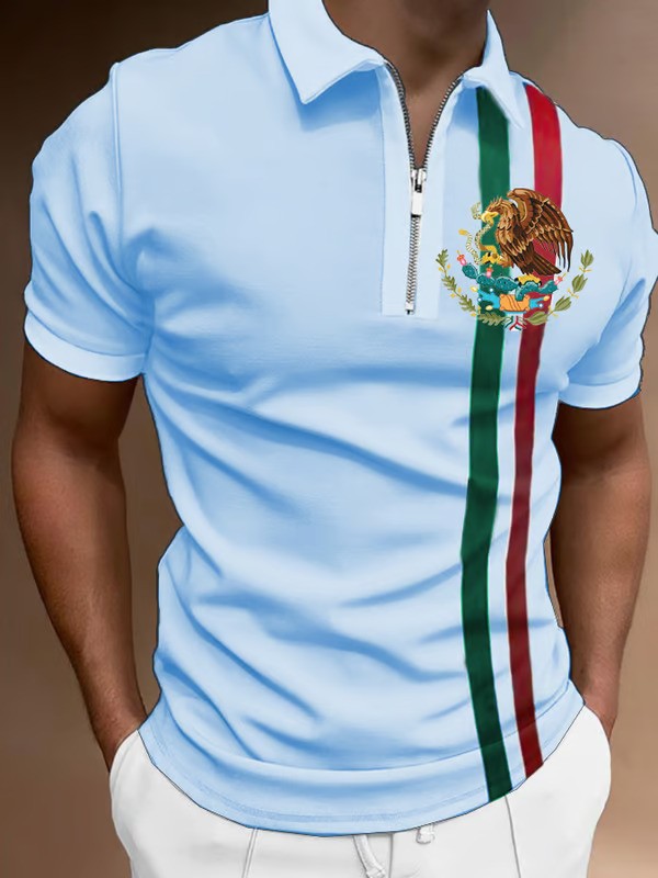 Mexican Independence Day Printed Polo Shirt