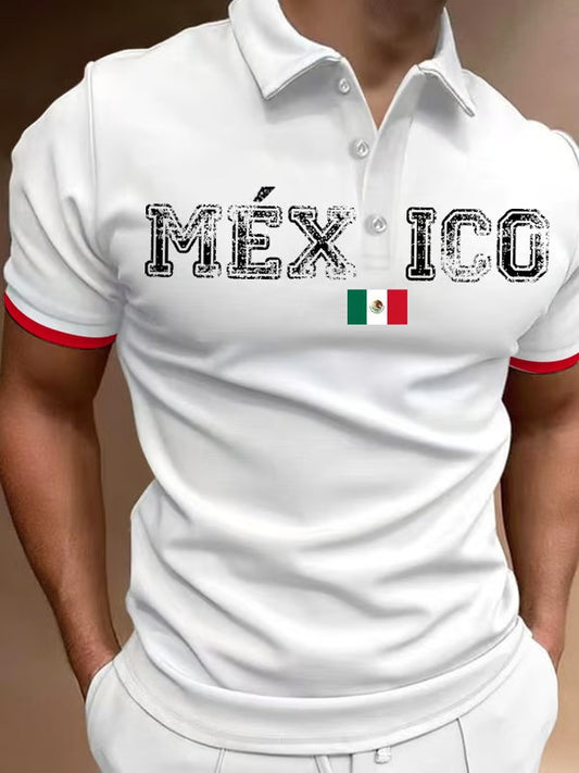 Mexican Independence Day Printed Polo Shirt