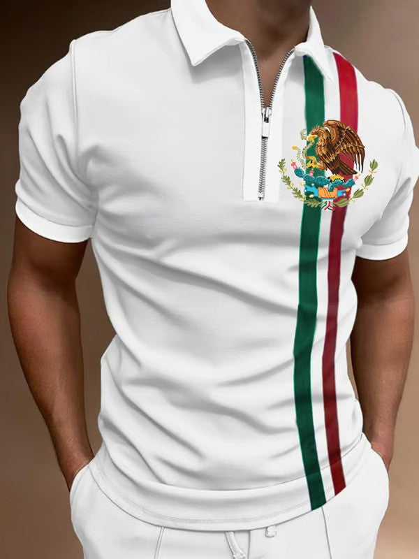 Mexican Independence Day Printed Polo Shirt