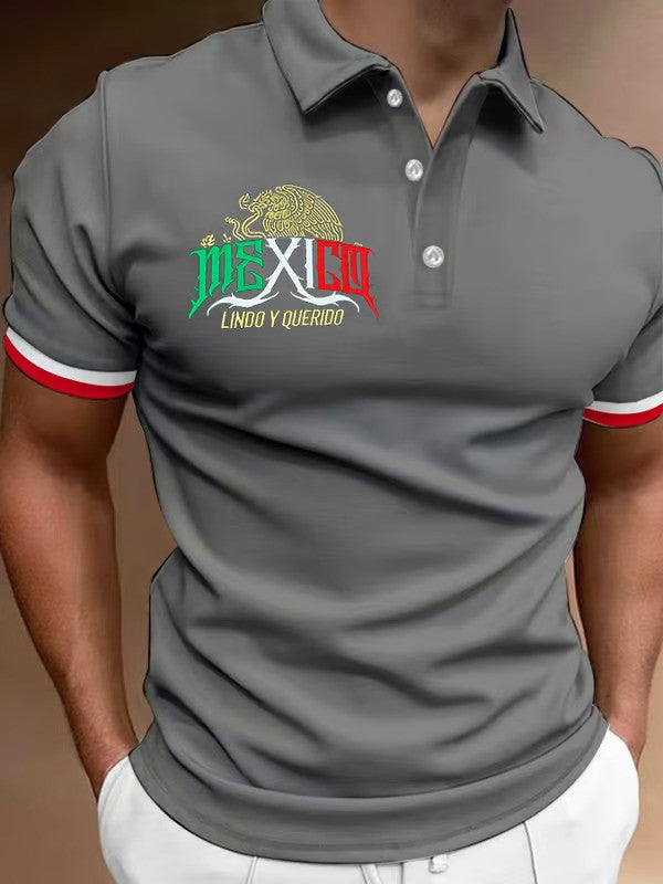 Mexican Independence Day Printed Polo Shirt