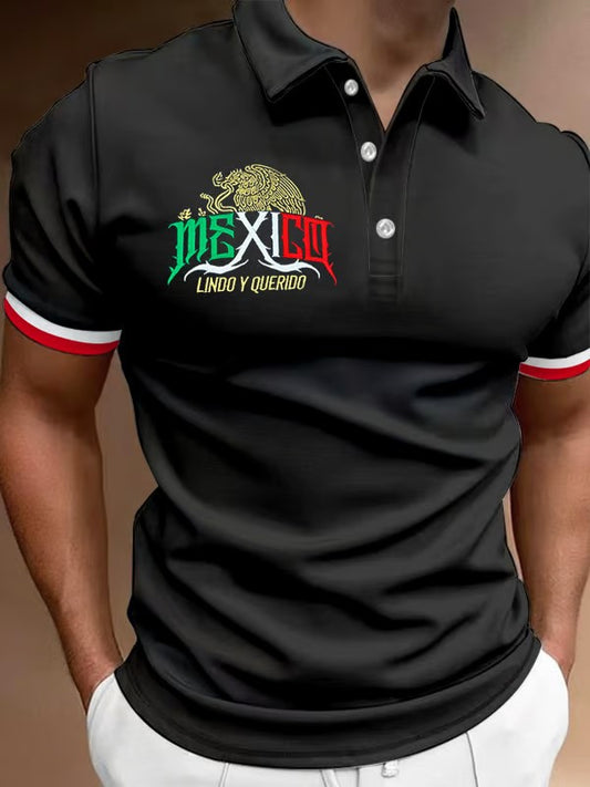 Mexican Independence Day Printed Polo Shirt