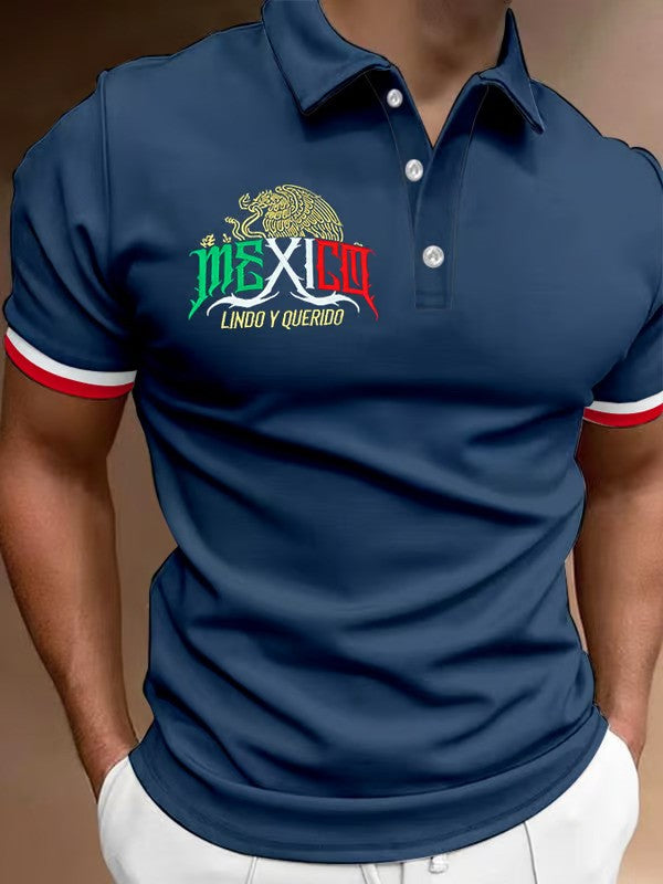 Mexican Independence Day Printed Polo Shirt