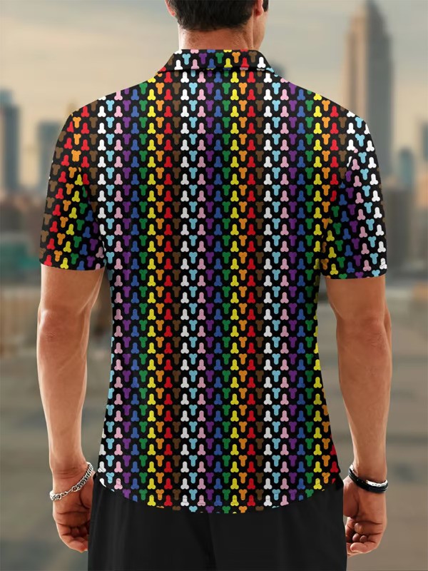Moisture Wicking Golf Polo Simple Line Drawing - DUVAL