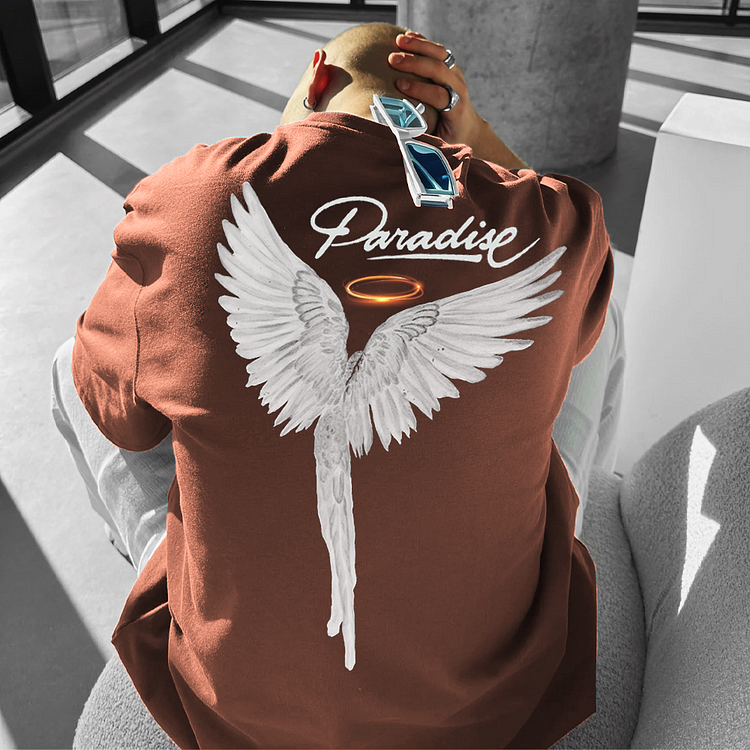 Oversized Parrot Print T-Shirt - DUVAL