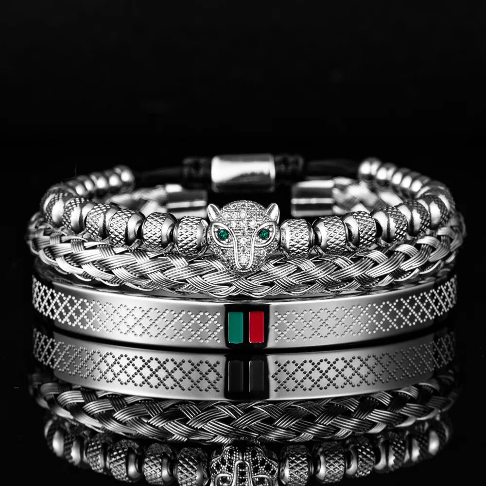 Luxury Handmade Leopard Bracelet Set