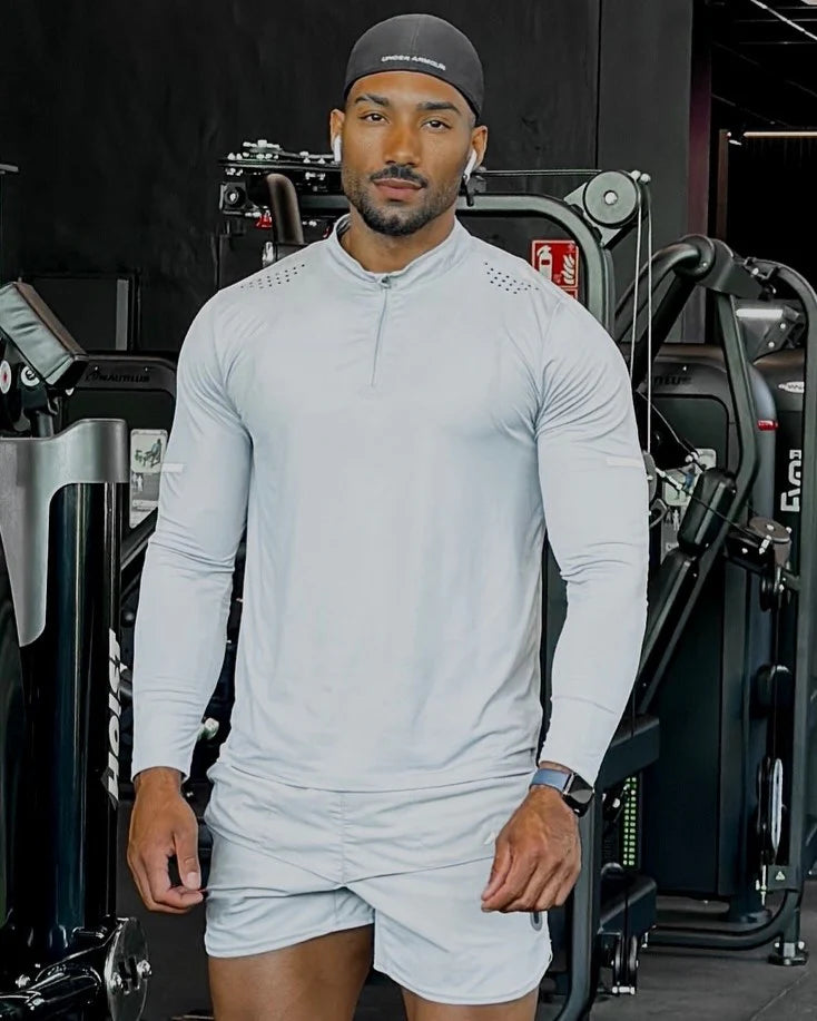 Performance 1/4 Zip Baselayer Ventilation T-shirt