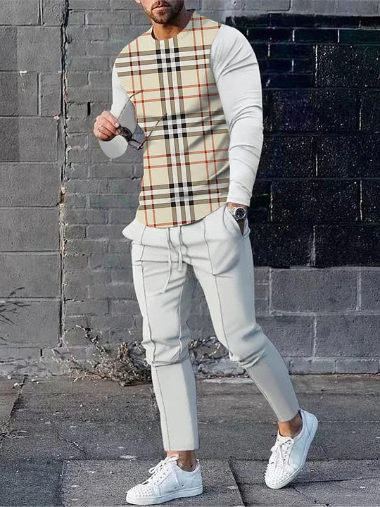 Long Sleeve Casual Two-piece Set - DUVAL