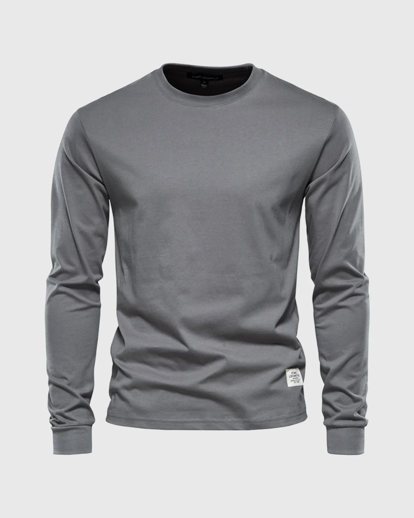 Crew neck Long Sleeve Cotton T-Shirt