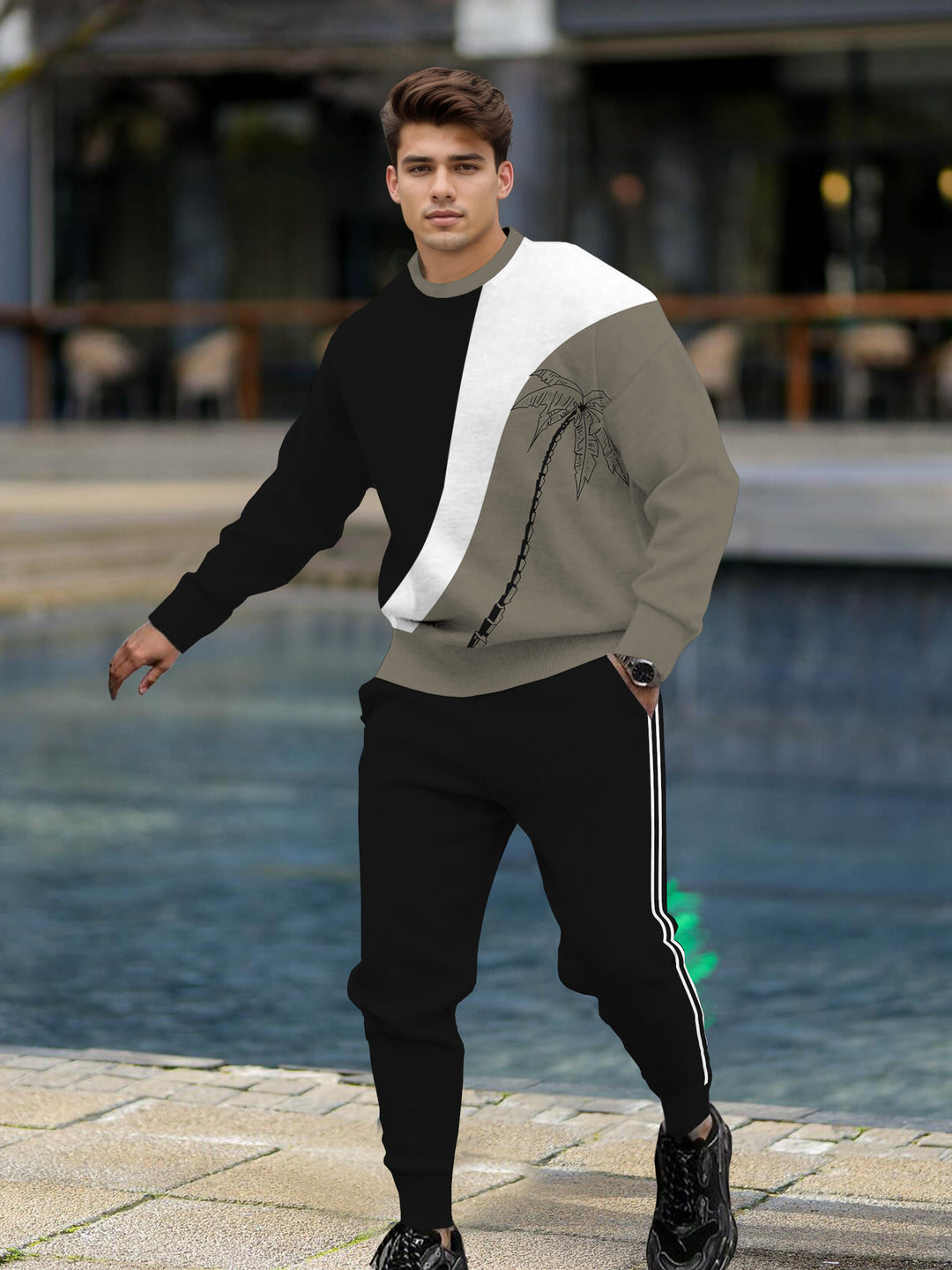 Long Sleeve Casual Two-piece Set - DUVAL
