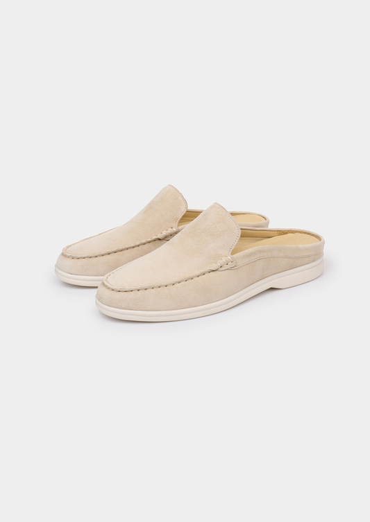 Ivory Marina Suede Slipper