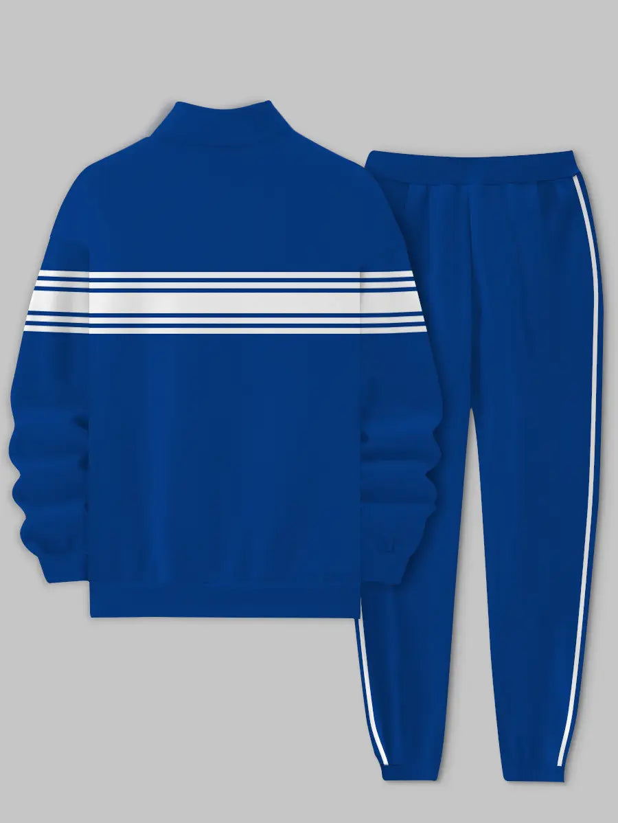 Relaxed Zipper Long Sleeve Two Piece Set - DUVAL