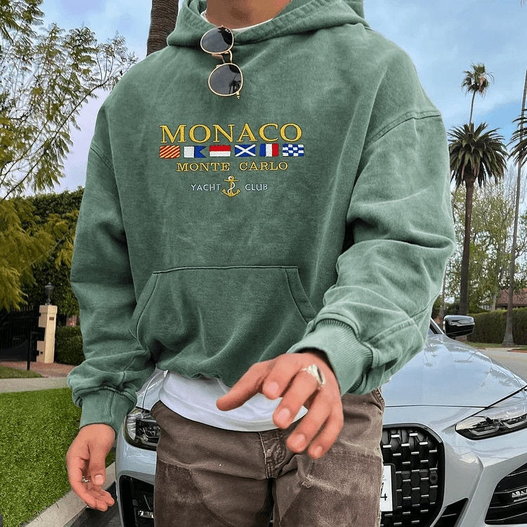 Monaco Monte Carlo Yacht Club Hoodie Green - DUVAL