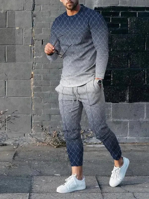 Long Sleeve Casual Two-piece Set - DUVAL