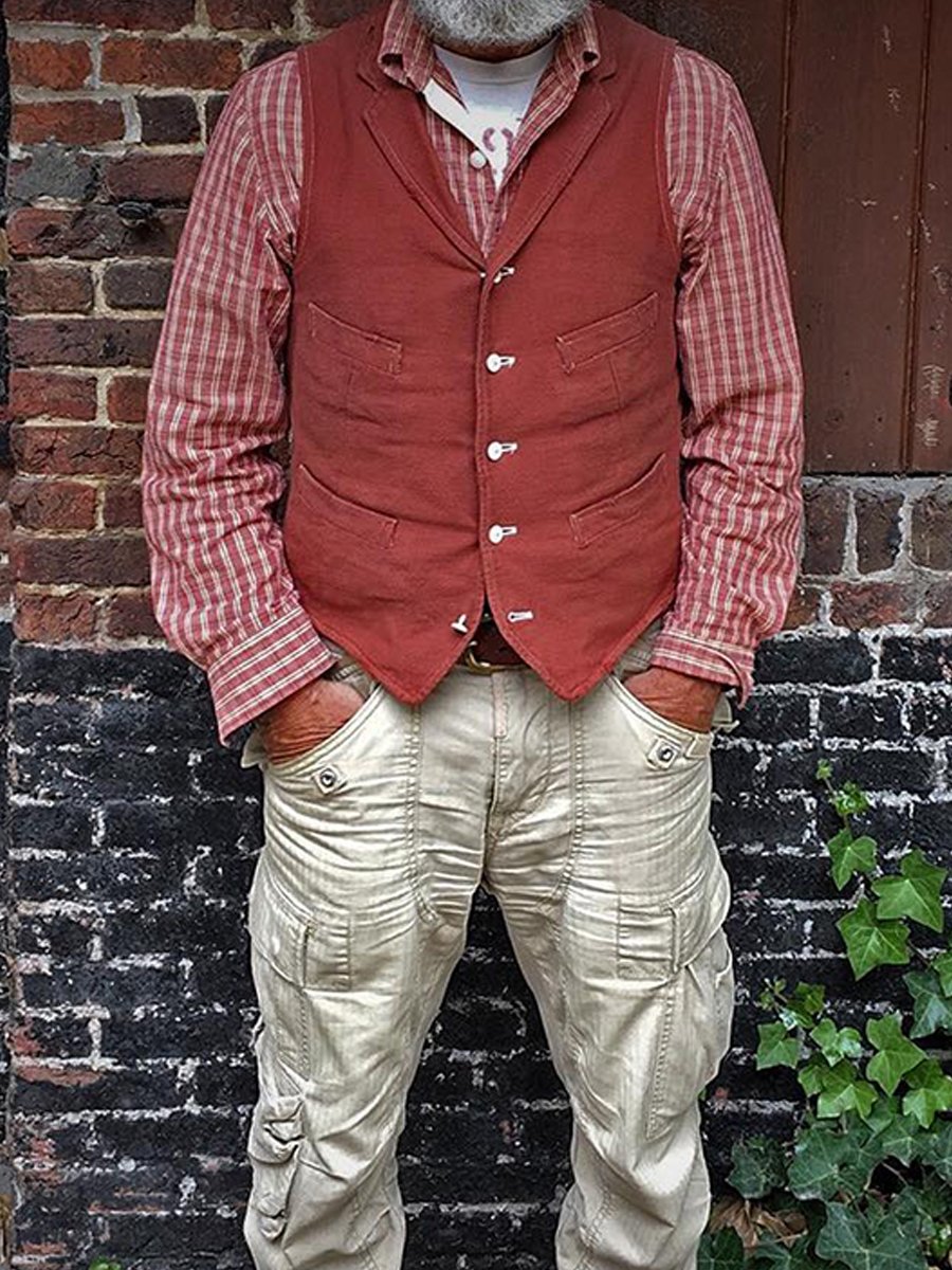 Casual Vest Retro Stylish Solid Vest - DUVAL