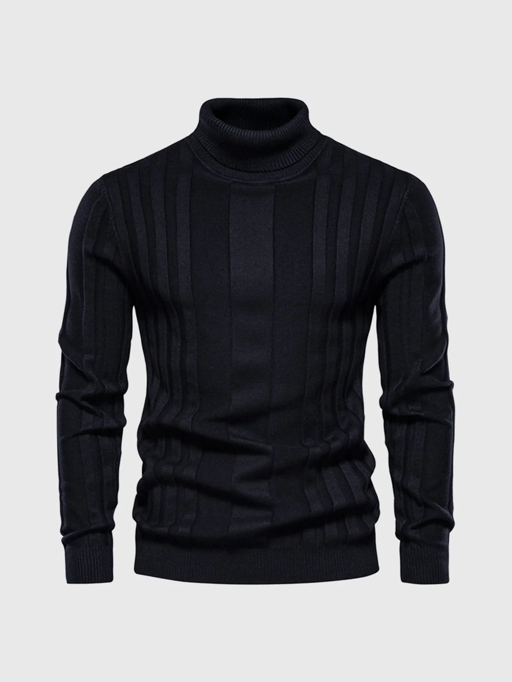 Stripe Turtleneck Sweater - DUVAL