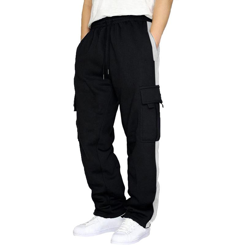 men's-outdoor-spliced-casual-sports-straight-pants