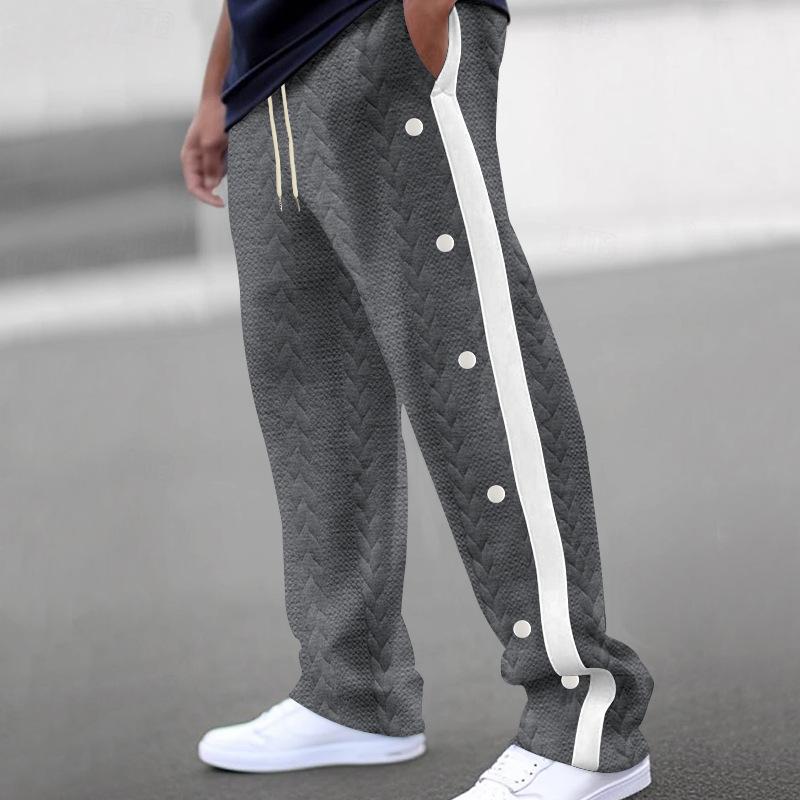 men's-textured-jacquard-trousers-loose-sweatpants