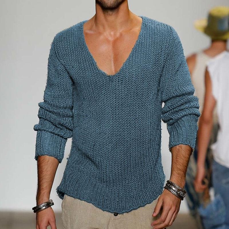 men's-v-neck-knit-pullover-sweater