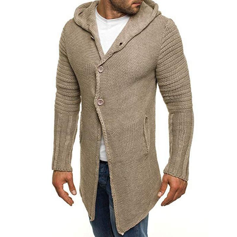 men's-hooded-long-sleeve-mid-length-knit-cardigan