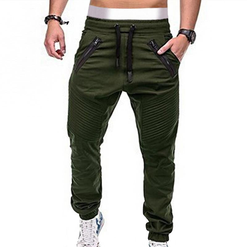 men's-casual-lace-up-elastic-waist-loose-sweat-pants