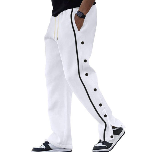 men's-side-buttons-elastic-waist-loose-sweatpants