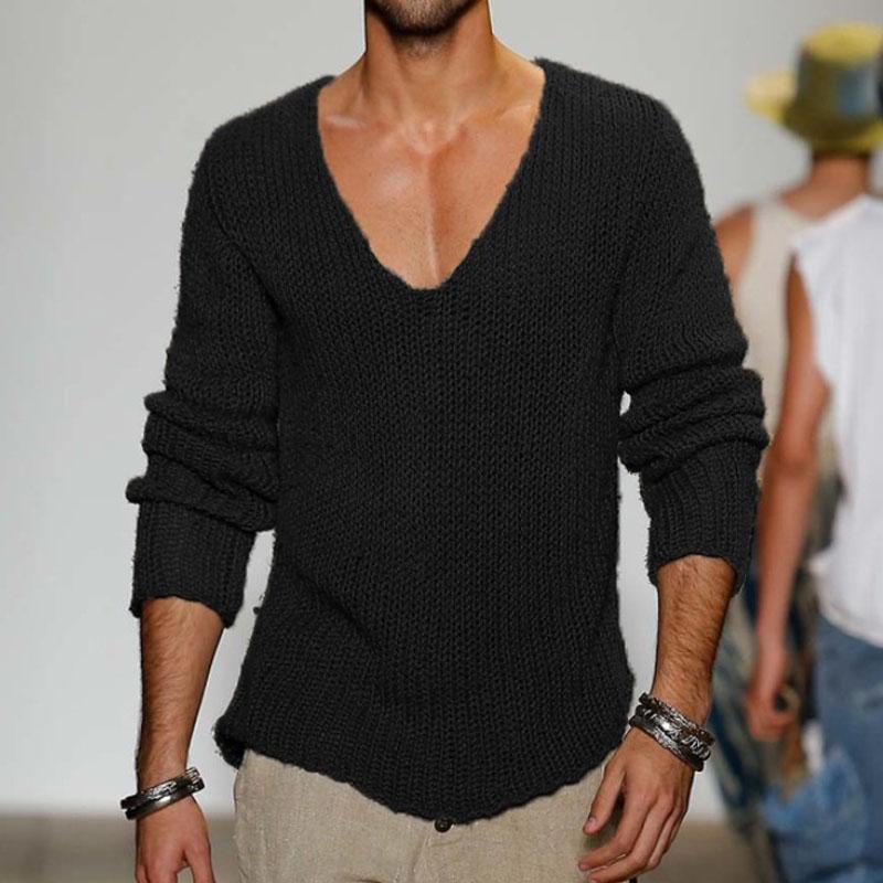 men's-v-neck-knit-pullover-sweater