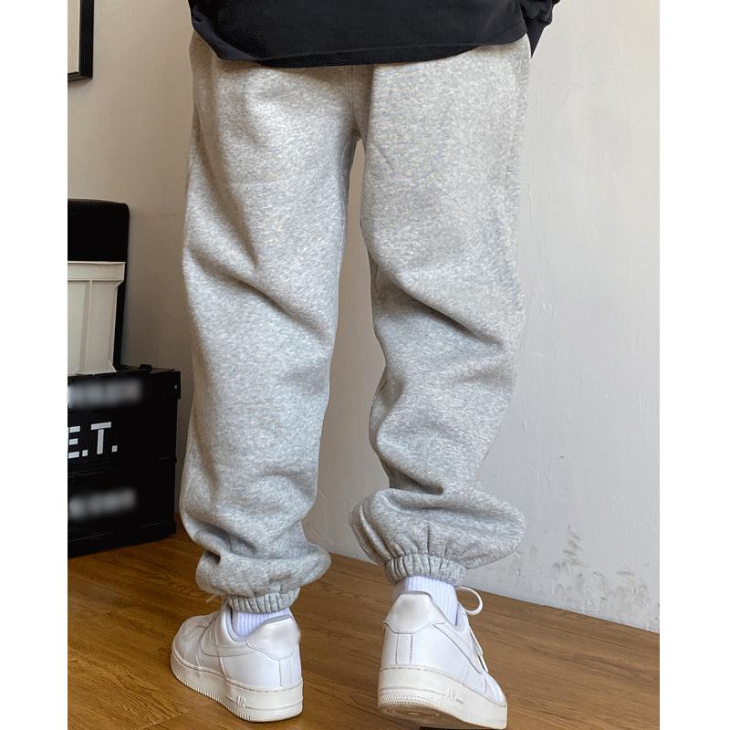 men's-casual-solid-color-loose-drawstring-sweatpants