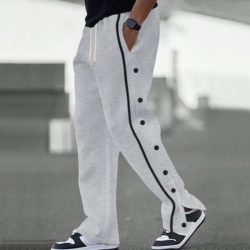 men's-side-buttons-elastic-waist-loose-sweatpants