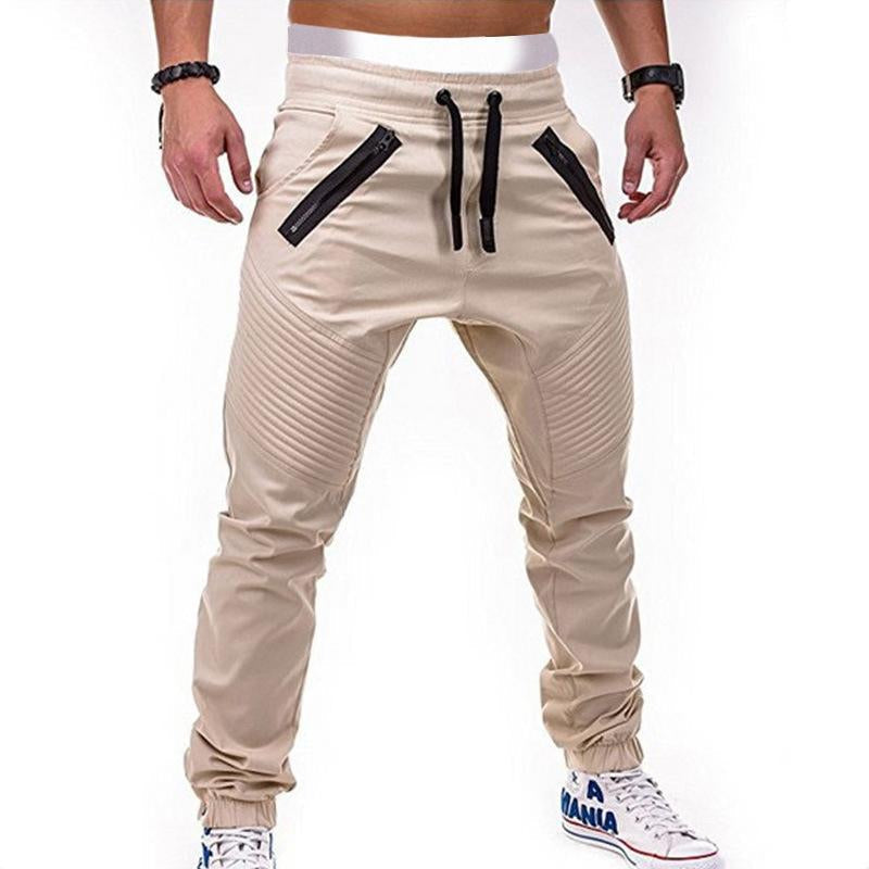 men's-casual-lace-up-elastic-waist-loose-sweat-pants