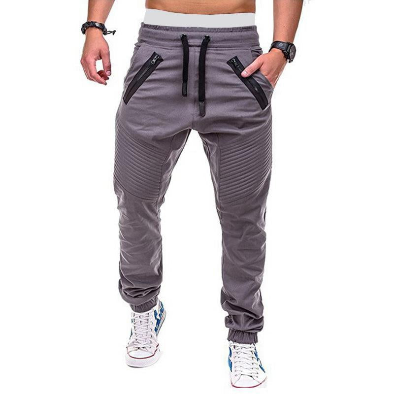 men's-casual-lace-up-elastic-waist-loose-sweat-pants