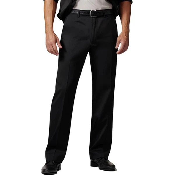 Classic Solid Color Straight Suit Pants