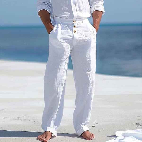 Casual Cotton Linen Breathable Loose Beach Pants