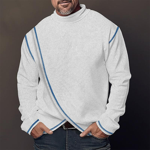 Turtleneck Long Sleeve Pullover T-shirt