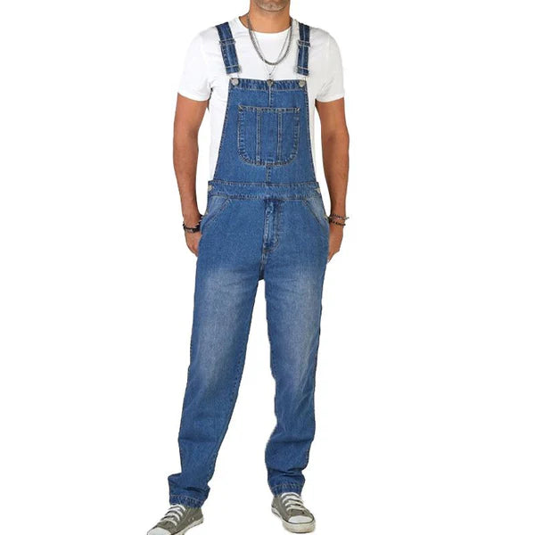 Vintage Cargo Denim Overalls