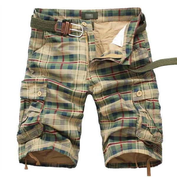 VINTAGE POCKET PLAID SHORTS