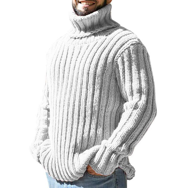 Casual Turtleneck Slim Fit Knit Sweater