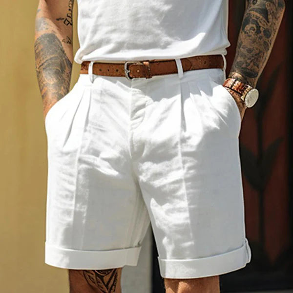 Men's Casual Solid Color Beach Shorts