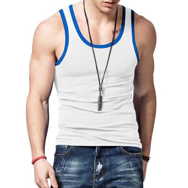 men's-sports-contrast-color-quick-drying-tank-tops