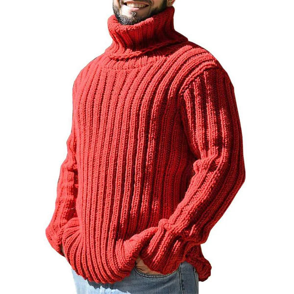 Casual Turtleneck Slim Fit Knit Sweater