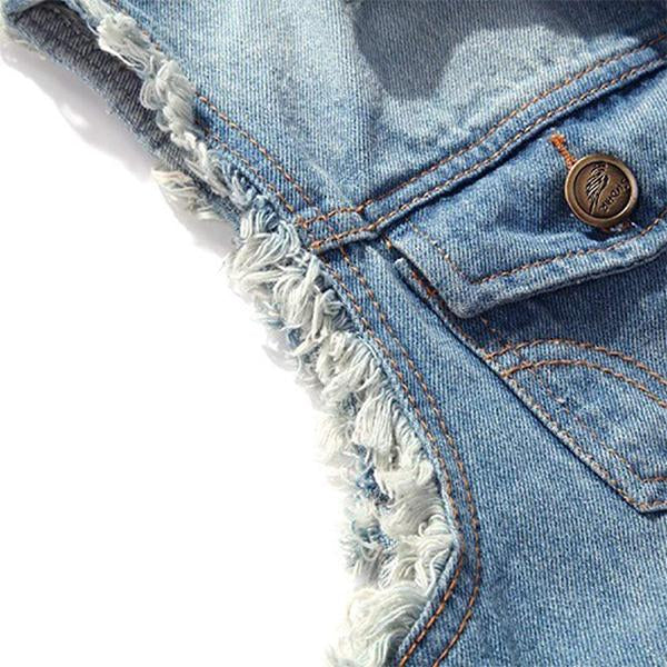 men's-casual-distressed-frayed-denim-vest