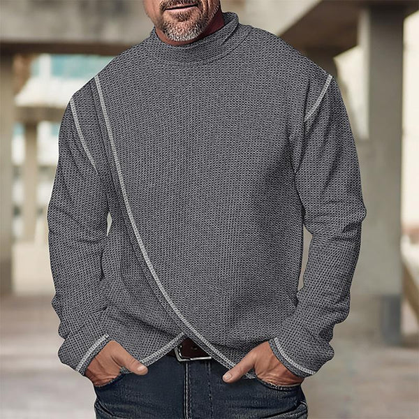 Turtleneck Long Sleeve Pullover T-shirt