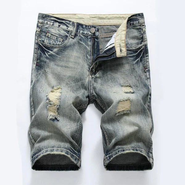 Vintage Ripped Denim Shorts