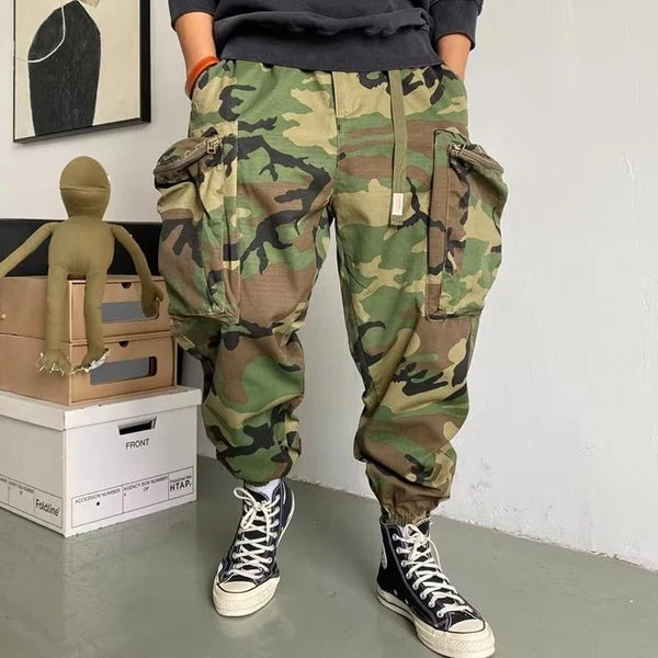 Vintage Loose Camo Big Pocket Cargo Pants