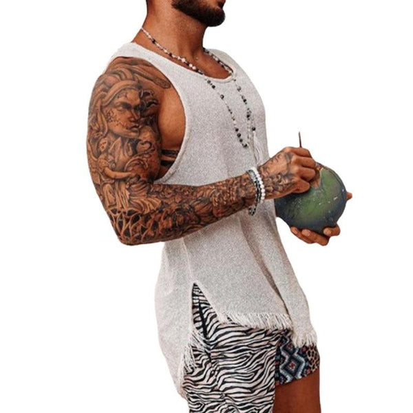 men's-casual-summer-tassel-knitted-tank-top