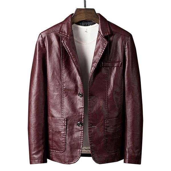 Vintage Motorcycle Leather Blazer